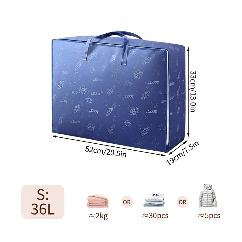 Quilt Clothes Storage Bag Big Capacity Duvet Blanket Sorting Bags Dustproof Clothes Organizer Sorting Bags Household Moving Bags