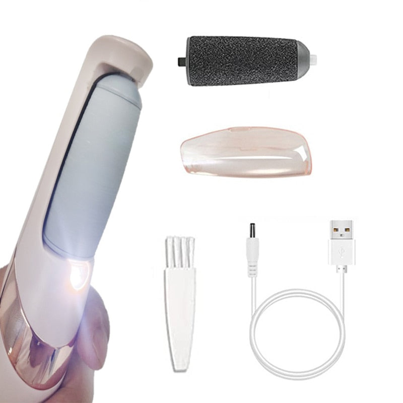 Rechargeable Electric Foot File Callus Remover Pedicure Machine Apparatus for Heels Grinding Device Foot Corns Remove Roller