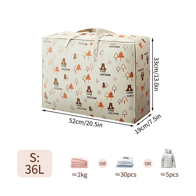 Quilt Clothes Storage Bag Big Capacity Duvet Blanket Sorting Bags Dustproof Clothes Organizer Sorting Bags Household Moving Bags