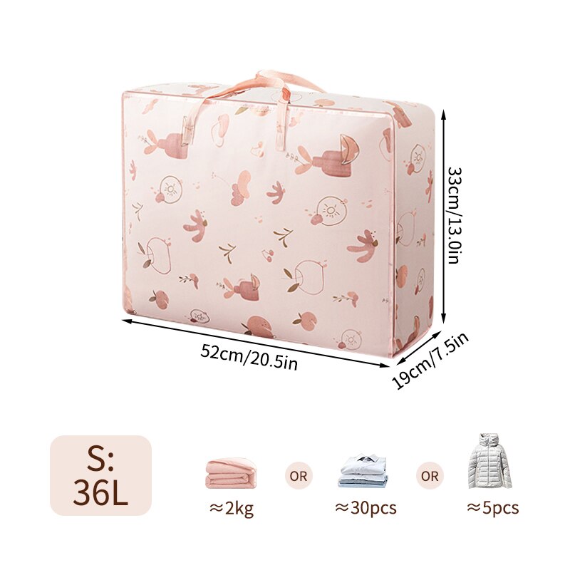 Quilt Clothes Storage Bag Big Capacity Duvet Blanket Sorting Bags Dustproof Clothes Organizer Sorting Bags Household Moving Bags