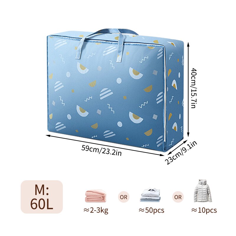 Quilt Clothes Storage Bag Big Capacity Duvet Blanket Sorting Bags Dustproof Clothes Organizer Sorting Bags Household Moving Bags