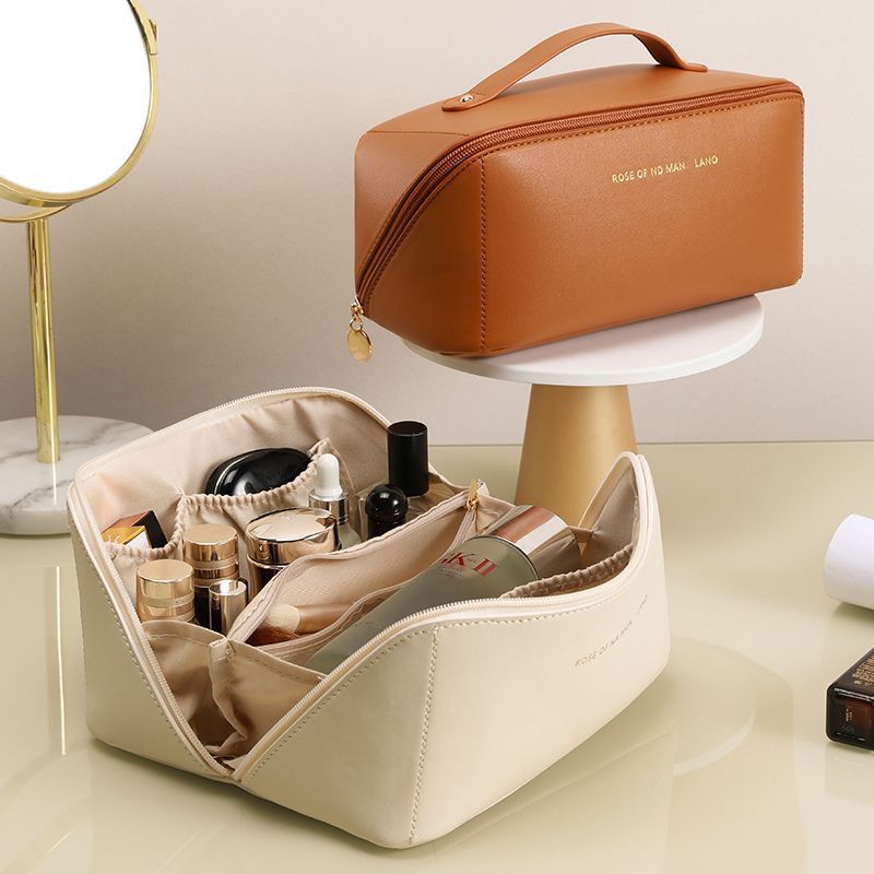 Cosmetics Bag Storage Kit Woman Travel Toiletry Bag Large Capacity Makeup Bag Ins Advanced Sense Portable Cosmetic Storage Bag